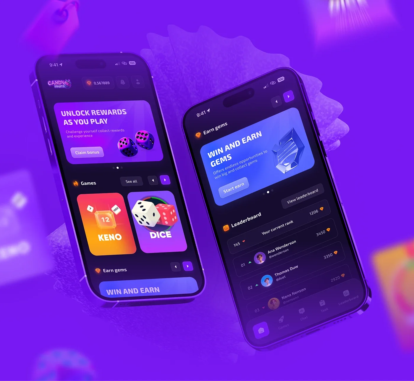 捕鱼游戏手机APP界面预览